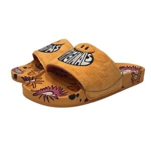 New Adidas x Kevin Lyons Adilette Slides Size 9.5